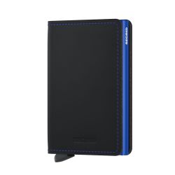 Secrid Slimwallet Original Matt Black Blue Portmonees Herren